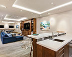 Lower level wet bar 