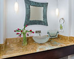 Powder room on main level 