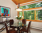 Dining room overlooking creek 