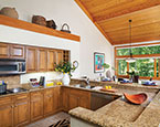 Generous kitchen with pantry 