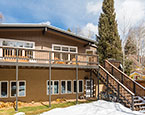 Winter deck and yard 