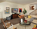 Living room with entertainment area