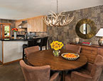 Dining area and kitchen 